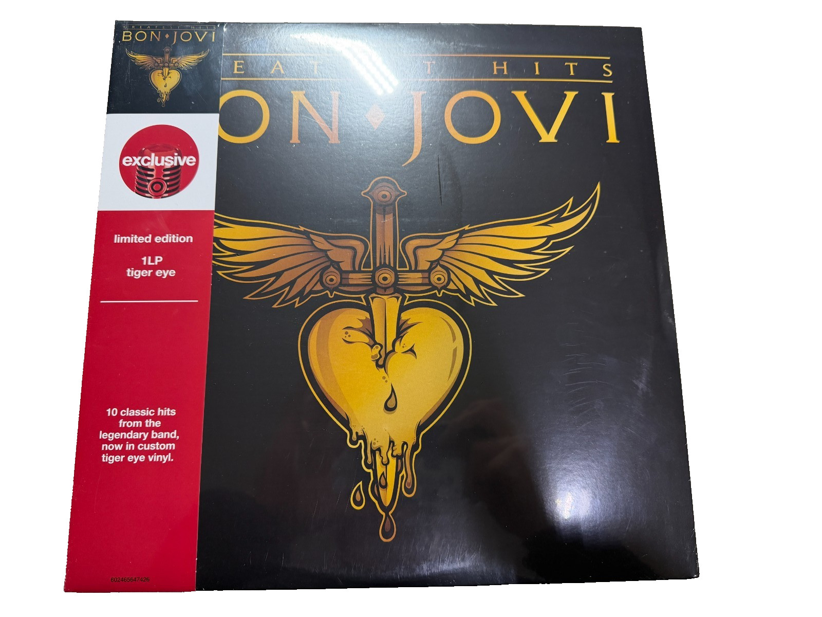Bon Jovi "Greatest Hits" Target Exclusive Edition Tiger Eye LP/Vinyl