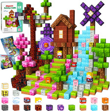 150 PCS Magnetic Blocks Building Block Kids - Magnet Cubes Boy Girl Construct...