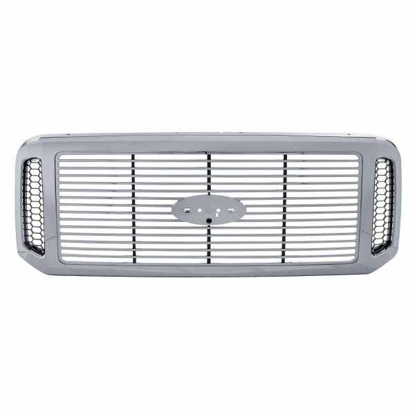For 05 06 07 F250 F350 F450 F550 Super Duty Truck Front Grille Assembly Chrome