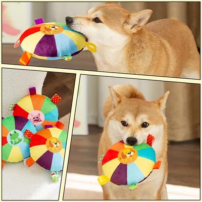 Interactive Flying Disc Dog Toy for Aggressive Chewers Training Decompress
