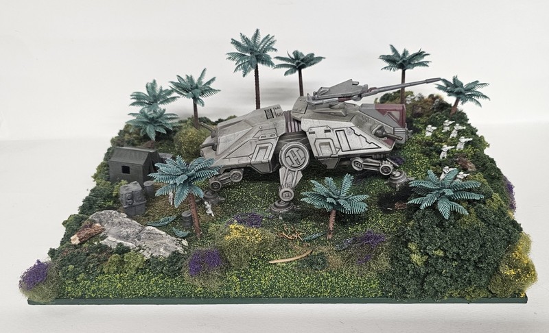 Custom HO Scale Clone Wars Diorama Mandalorian Jedi Sith Mandalorian Darth