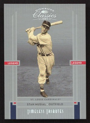 2005 Donruss Classics Stan Musial Timeless Tributes Silver #/100 #250 Card