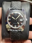 Timex Sprite 1972 Black Dial Silver Tone Mens Vintage 1970s Mechanical Handwind