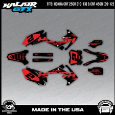 Kalair GFX Graphics Kit for CRF250R 2010-13 and CRF450R 2009-2012 Flight - Black