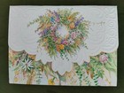 10 Carol Wilson Fine Arts Embossed Blank Sheets+Envelopes: Floral Wreath — photo 2