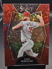 2022 Panini Select #187 Zack Wheeler Red Disco Prizm