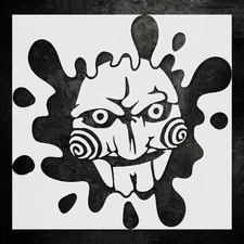 Halloween Skull Horror Wall Art Stencil for Spooky Decor - StencilAir