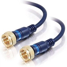 Legrand - C2G Mini Coax F-Type Cable, Blue Mini Coaxial Cable, 6 Foot F-Type ...