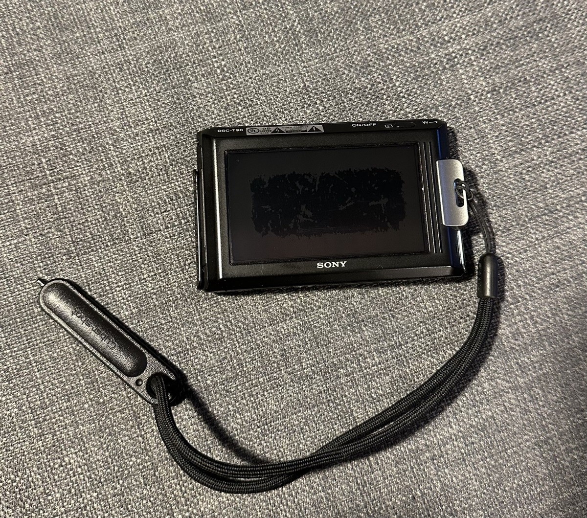 Sony Cyber-shot DSC-T90 12.1MP Digital Camera - Black for sale