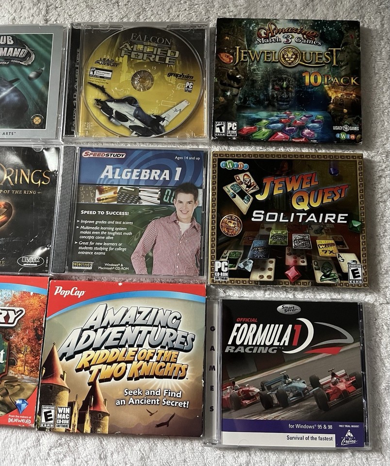 Lot Of PC CD-ROM Software Video Games Manuals & Cases Used As Is | eBay