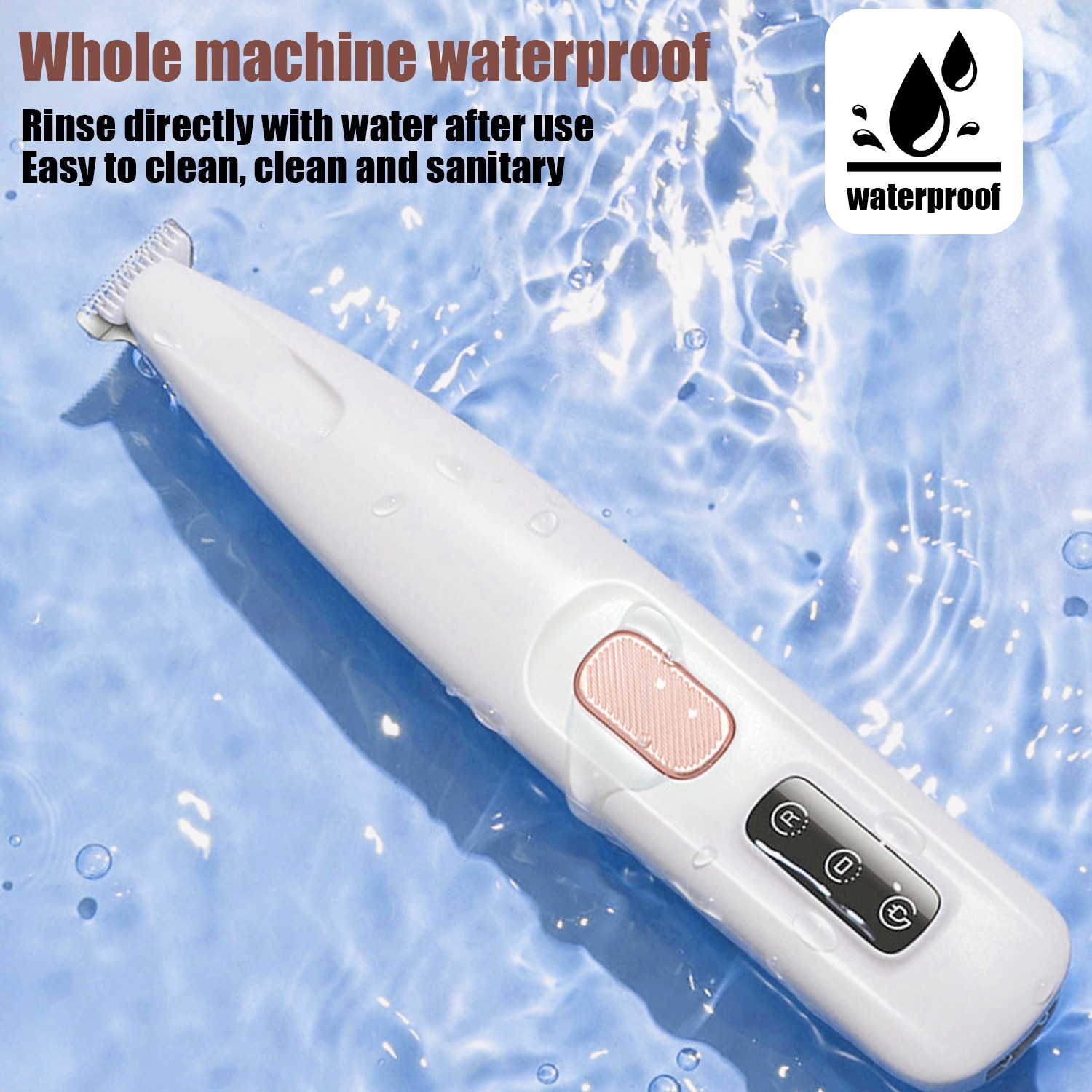 Cordless Dog Paw Fur Trimmer Low Noise Electric Pet Hair Clippers for Cats Dogs