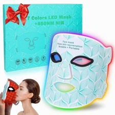 Red Light Therapy for Face, 8 Color LED Face Mask for Anti-Aging  Acne