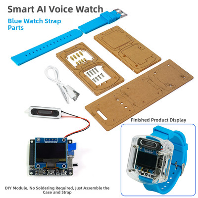 Elektronisches DIY Kit Uhr mit AI Sprachdialog für OLED-Display für Bildung