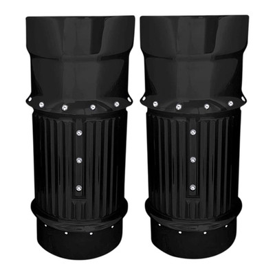 Covingtons Harley Touring 2014-2023 Dimpled Black Fork Covers Bellows C1114-B