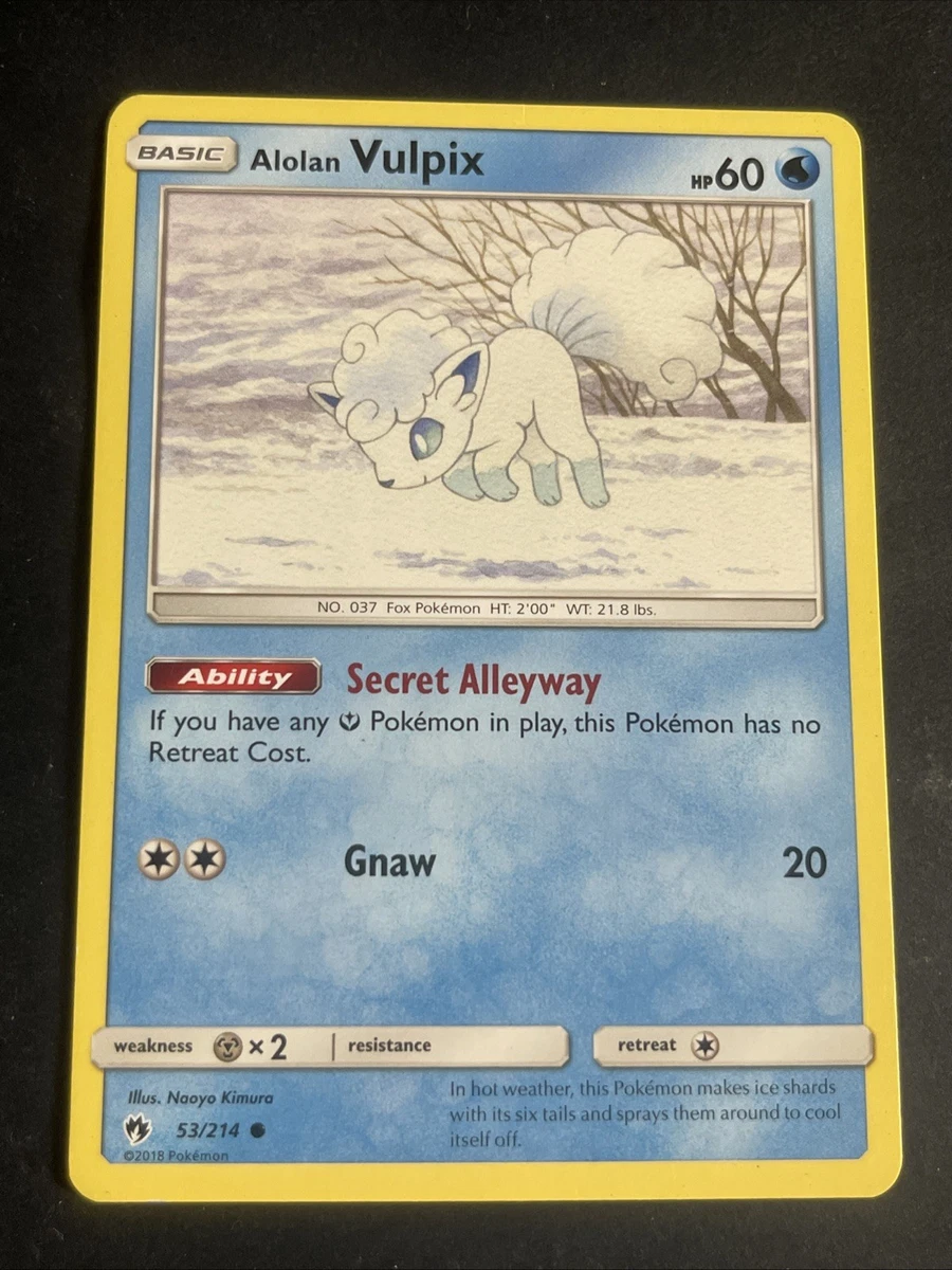 alolan vulpix pokemon card value Alolan Vulpix Pokémon TCG Cards for sale