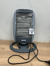 Halogen Heater Instant Heating Portable Quartz Heater Home Office 1200W Grey