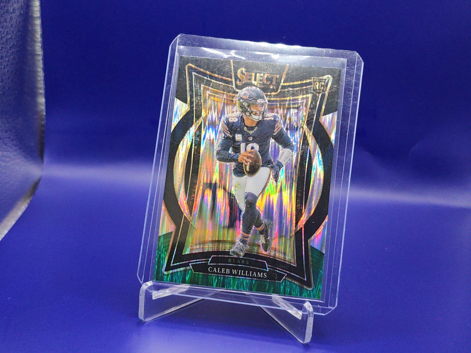 2024 Panini Select - Concourse Caleb Williams #25 Black & Green Shock Prizm (RC)