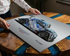Team Olympian Vw Fun Cup Endurance Championship Motorsport A3 Art Print Poster
