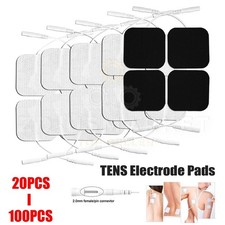 TENS Electrode Pads EMS Muscle Stimulator Replacement 2X2 20-100PCS