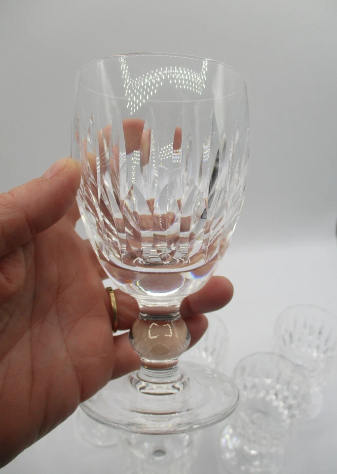 6 WATERFORD MAUREEN CLARET WINE GLASSES ~ 4 3/4" ~ 6 OZ ~ SIGNED - Image 3 of 4