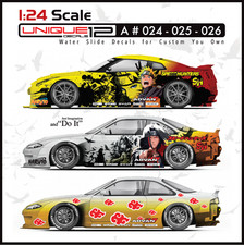 1 x - Anime Racing WaterSlide Decal 1:24 Scale RC Model Diecast Hot  A024-026