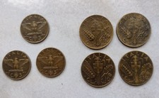 Monete italiane lire regno d'Italia 1939-1942 Vittorio Emanuele III fascismo 