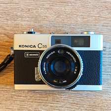 Konica C35 automatic 35mm Kompaktkamera Hexanon 1:2,8 Auto-Belicht. Anleitung