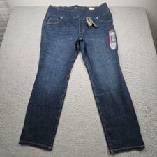 Lee Jeans Womens 26W Slim Fit Mid Rise Blue Denim Casual New