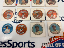 1964 TOPPS COIN INSERT LOT - 65 COINS - MANTLE - KOUFAX - CLEMENTE - ROBINSON EX