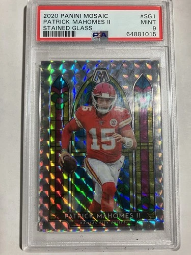 2020 Panini Mosaic - Stained Glass Patrick Mahomes II #SG1 PSA 9 Chiefs