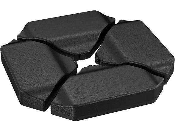 ПРОЧНАЯ КОНСОЛЬНАЯ ПОДСТАВКА ДЛЯ ЗОНТА QOMOTOP ДЛЯ ПАТИО СО СМЕЩЕНИЕМ ИЗ 4 ЧАСТЕЙ - ЧЕРНЫЙ