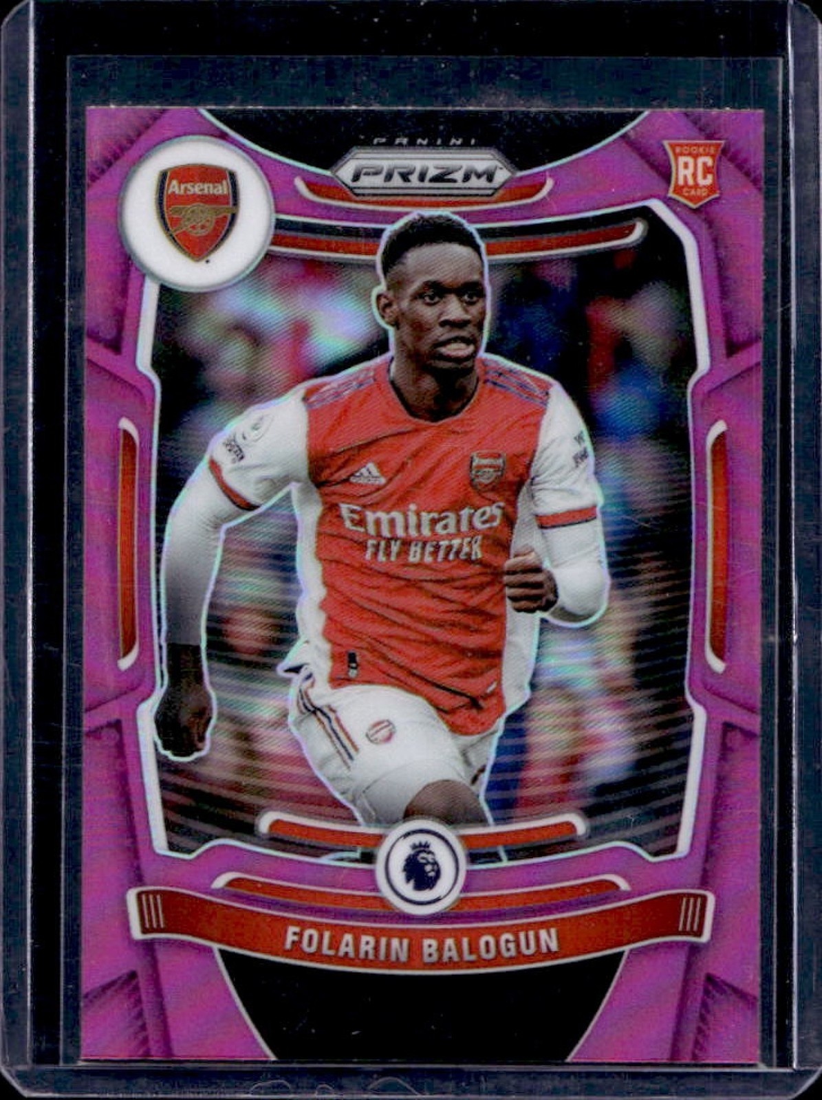 2021 Prizm Premier League Folarin Balogun RC Prizm Pink #208 Arsenal