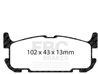 Rear Brake Pad Set For 2004-2005 Mazda Miata DK577DB