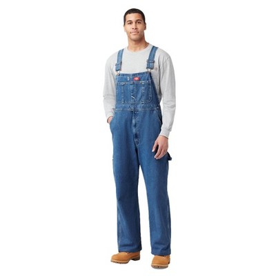 Dickies Mens Bib Overall with Watch Pocket, Stonewashed, 34x34