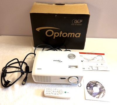 Optoma Projector Business DW312 WXGA DLP 3200 Lumens, Tested Portable