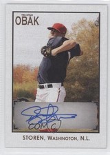 2010 TRISTAR Obak Auto Brown 40/75 Drew Storen #A37 Auto 0j6