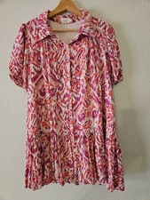 Shop The Mint Medium All Is Well Hot Pink Ikat Dress