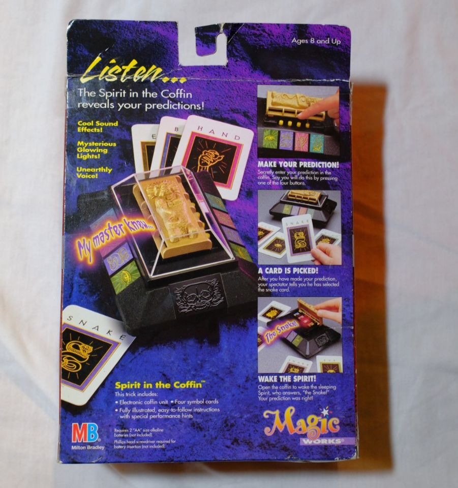 Milton Bradley Magic Works Spirit In The Coffin -1995 Magic Illusion ...