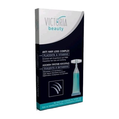 Anti Haarausfall Komplex Plazenta & Vitamine von Victoria Beauty - 5 Ampullen x 10ml