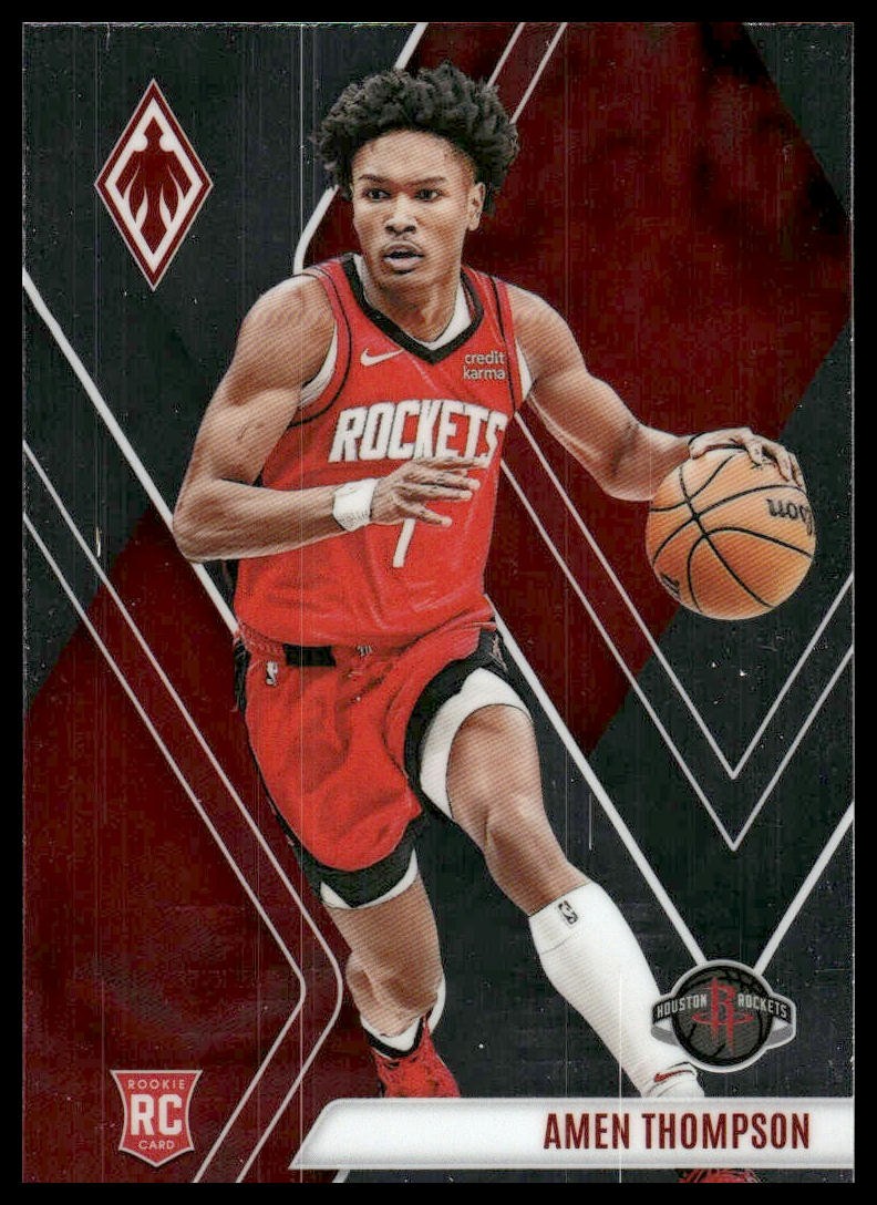 2023-24 Panini Phoenix #300 Amen Thompson RC Rookie Houston Rockets