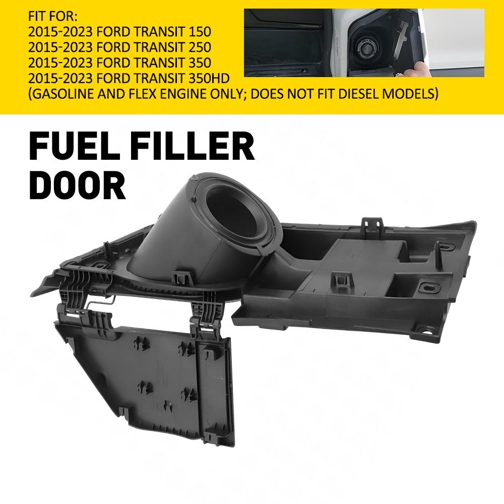Fuel Filler Door Housing + Gas Cover For Ford Transit 150 250 350 2015-2023