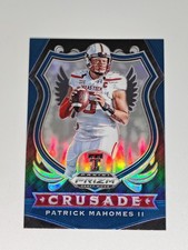 Panini 2020 Prizm Draft Picks Crusade Blue Prizm Patrick Mahomes II #80