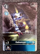 Digimon Card Game Gabumon BT1-029 Rare Alternate Art Near mint