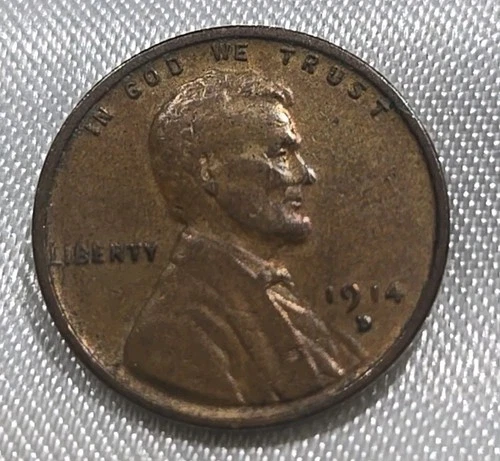***KEY DATE*** 1914 D LINCOLN WHEAT PENNY CENT VF / XF
