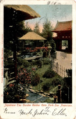 Richard Behrendt, San Francisco, Germany, Japanese Tea Garden, Golden Postcard