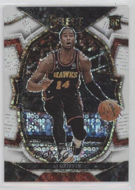 2022-23 Panini Select Concourse White Disco Prizm 43/75 AJ Griffin #88 bn5