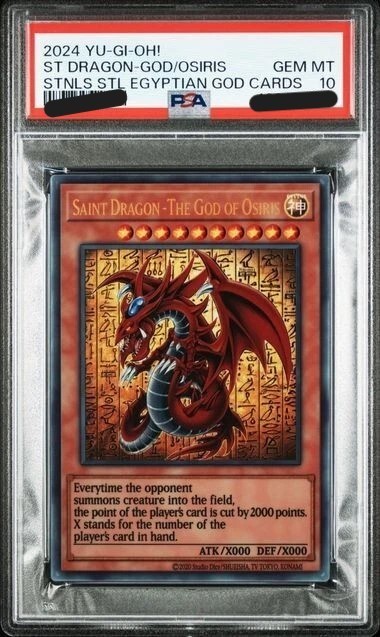 PSA 10 Yu-Gi-Oh! Osiris the Sky Dragon Stainless Steel Egyptian