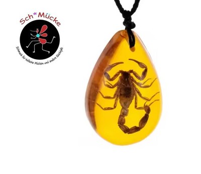 Anhänger Skorpion 3D Harz Halloween Amulett Talisman Glücksbringer Geschenkidee