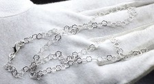 925 Sterling Silver Handcrafted Jewelry Lovely Lovely Chain Necklace