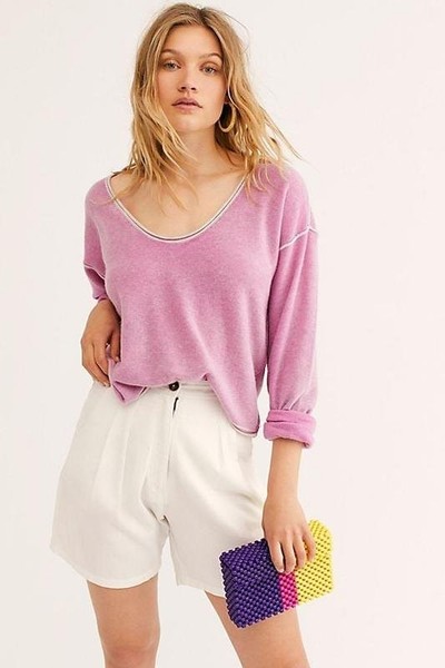 Women Free People Sweater Grey Cashmere 38 / M /